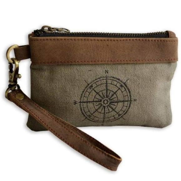 Pine Creek Handbags - Canvas Compass Wristlet Pine Creek Handbags - Canvas Compass Wristlet